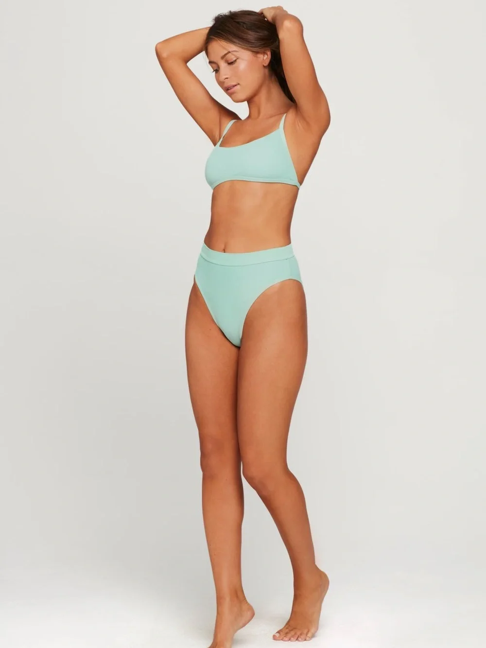 L Space Gemma Ribbed Bikini Top in High Tide